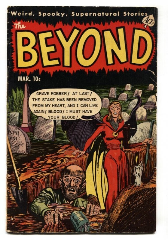 Beyond #19 (1953), raw comic book in VG condition — front cover