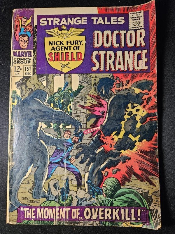 Strange Tales #151 (Marvel Comics, 1966), raw, ungraded comic book — front cover