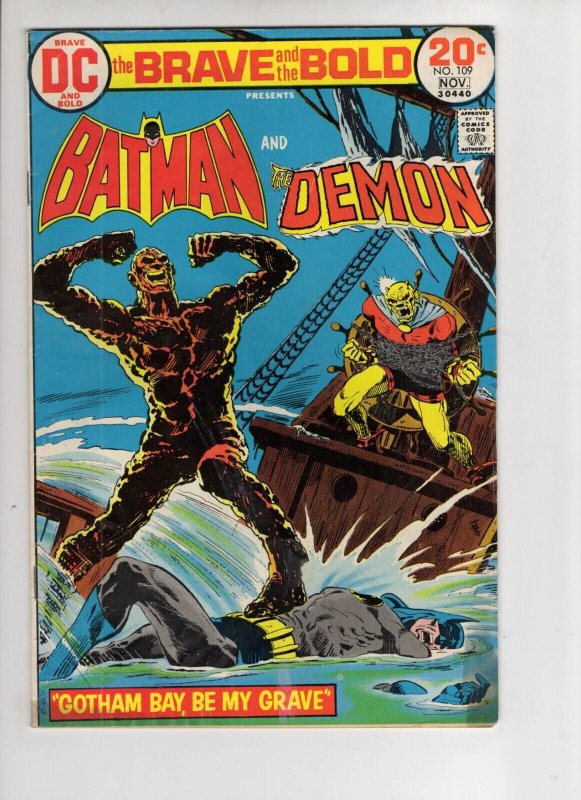 The Brave and the Bold #109 (DC Comics, 1973), raw comic book in VG+ 4.5 condition — front cover