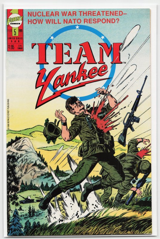 Team Yankee #5 (1989), raw, ungraded comic book — front cover
