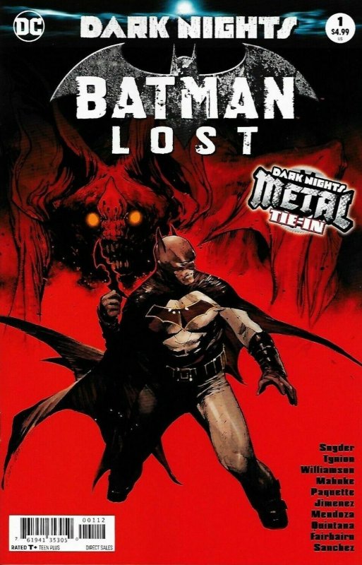 Batman: Lost #1 (2017), raw comic book in VF/NM condition — front cover