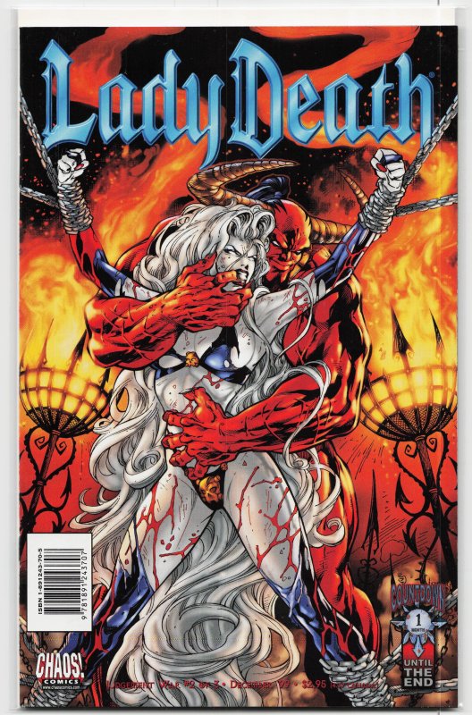 Lady Death: Judgement War #2 (1999), raw, ungraded comic book — front cover