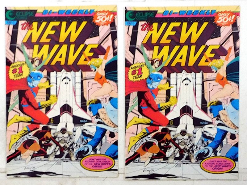 The New Wave Lot of 2 #5 x2 (1986) Eclipse Comics 1st Print Comic Books (Eclipse Comics, 1986), raw, ungraded comic book — front cover