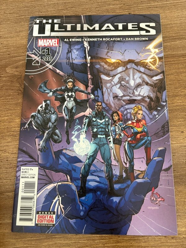 Lot of 4 the Ultimates Marvel Comic Books # 1 2 3 4 NM 1st Prints Avenger 1 J482, raw comic book in NM condition — front cover