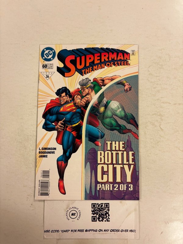 Superman the Man of Steel #60 (DC Comics, 1996), raw comic book in NM condition — front cover