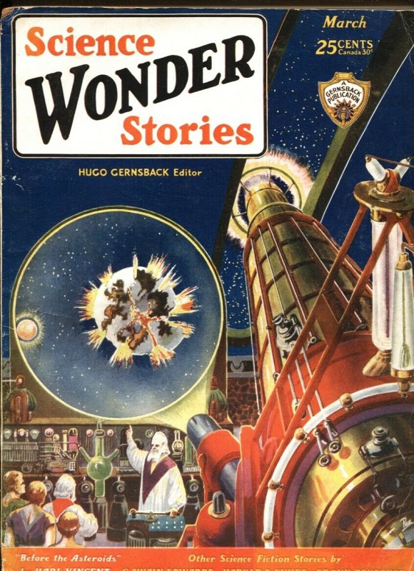 Science Wonder Stories #10 (1930), raw, ungraded comic book — front cover