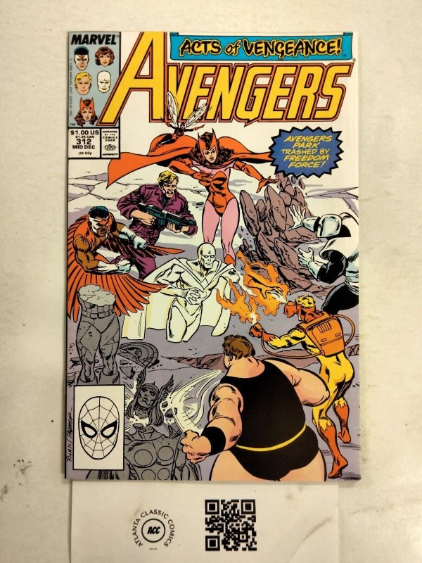 Avengers #312 (Marvel Comics, 1989), raw comic book in NM condition — front cover