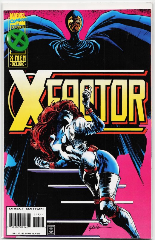 X-Factor #115 (Marvel Comics, 1995), raw, ungraded comic book — front cover