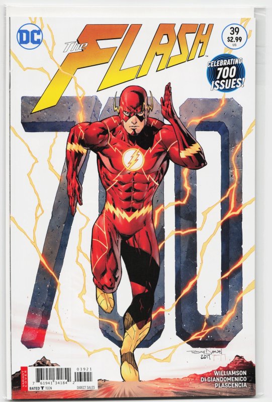 The Flash #39 (DC Comics, 2018), raw, ungraded comic book — front cover