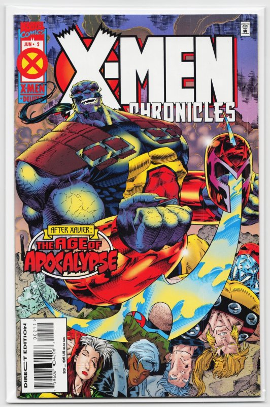 X-Men Chronicles #2 (Marvel Comics, 1995), raw, ungraded comic book — front cover