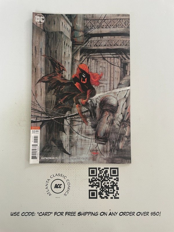 Batwoman #15 (DC Comics), raw comic book in NM condition — front cover