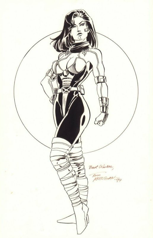 Cerebra from X-Men 2099 - 1994 Signed art by Tom Morgan (1994), raw, ungraded comic book — front cover