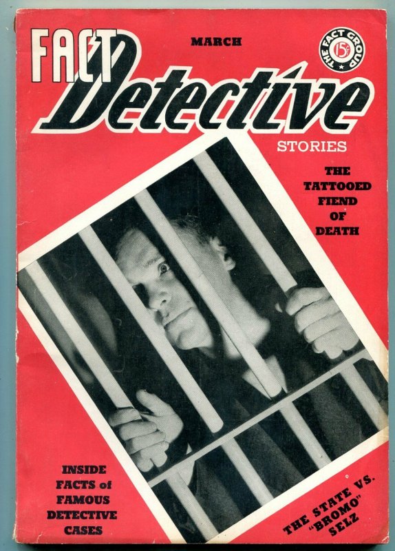 Fact Detective Stories Pulp #1 (1939), raw comic book in VF condition — front cover