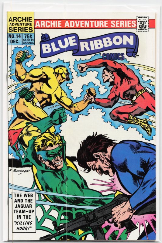 Blue Ribbon Comics #14 (1984), raw, ungraded comic book — front cover