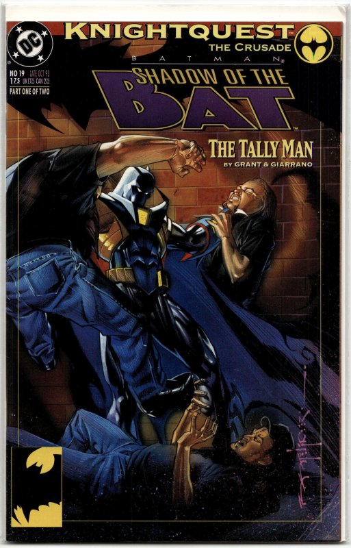 Batman: Shadow of the Bat #19 (DC Comics, 1993), raw, ungraded comic book — front cover