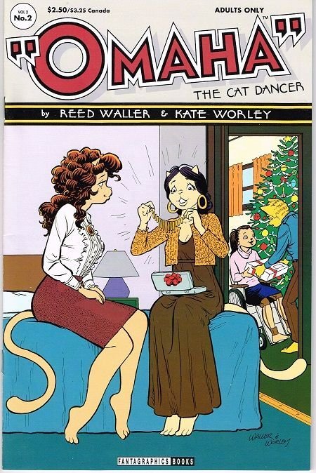 Omaha the Cat Dancer Vol.2 #2 (1994), raw, ungraded comic book — front cover