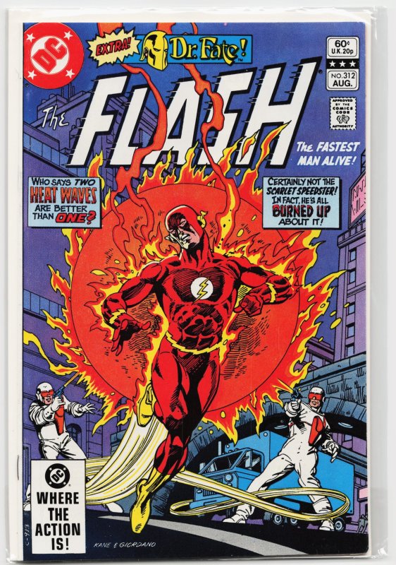 The Flash #312 (DC Comics, 1982), raw, ungraded comic book — front cover