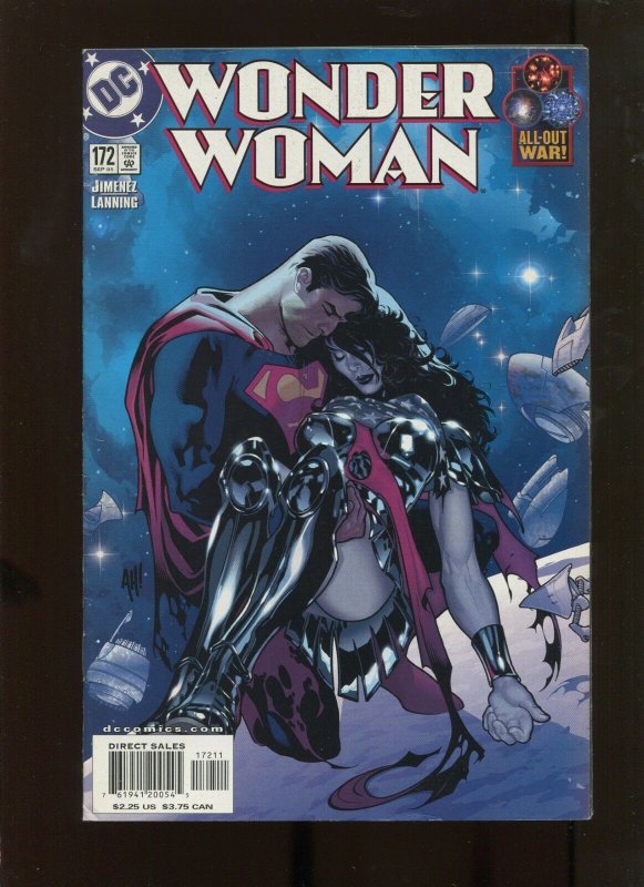 Wonder Woman #172 (DC Comics, 2001), raw comic book in 7.5 condition — front cover