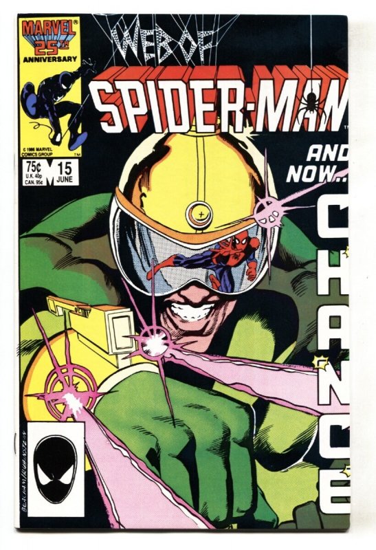 Web of Spider-Man #15 - 1986 - Marvel - NM- - Comic Book (Marvel Comics, 1986), raw comic book in NM- condition — front cover