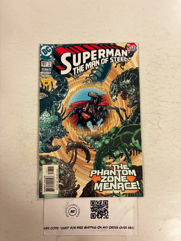Superman the Man of Steel #107 (DC Comics, 2000), raw comic book in NM condition — front cover