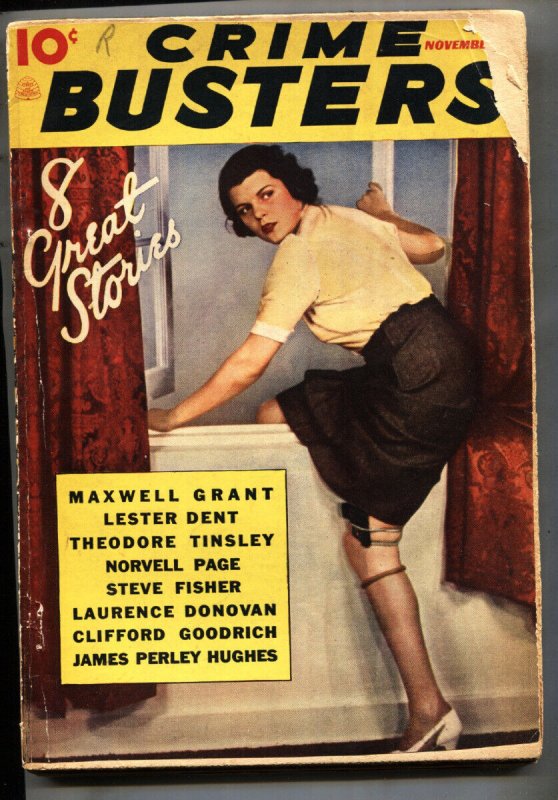Crime Busters #1 (1937), raw, ungraded comic book — front cover
