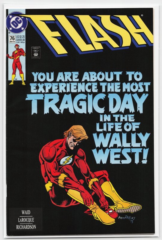 The Flash #76 (DC Comics, 1993), raw, ungraded comic book — front cover