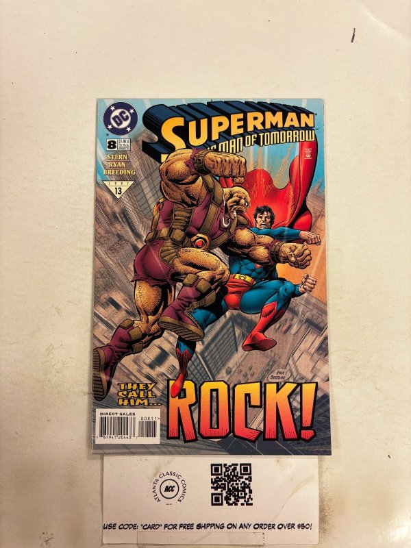 Superman the Man of Tomorrow #8 (DC Comics), raw comic book in NM condition — front cover
