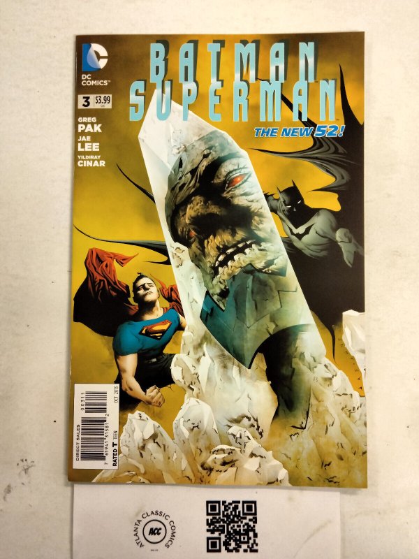 Batman Superman #3 (DC Comics, 2013), raw comic book in NM condition — front cover