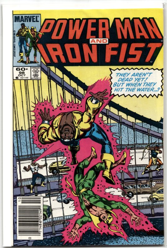 Power Man and Iron Fist #98 (Marvel Comics, 1983), raw, ungraded comic book — front cover