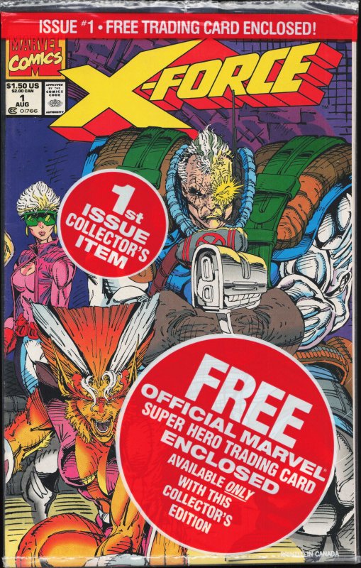 X-Force #1 (Marvel Comics, 1991), raw, ungraded comic book — front cover