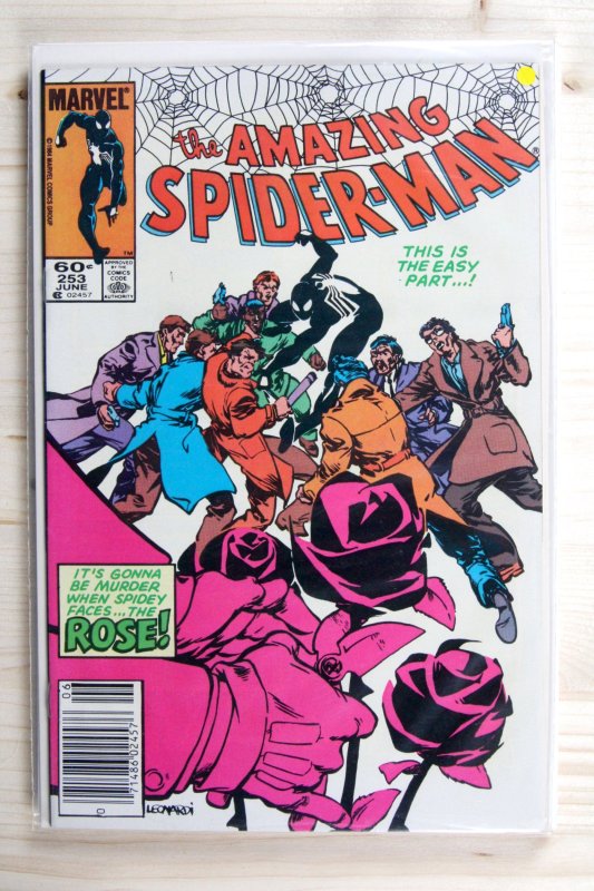 The Amazing Spider-Man #253 (Marvel Comics, 1984), raw comic book in VF+ 8.5 condition — front cover