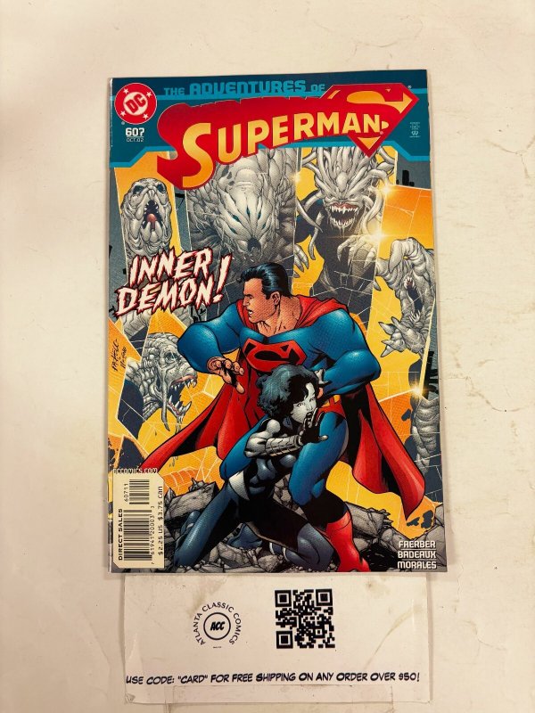 Adventures of Superman #607 (DC Comics), raw comic book in NM condition — front cover