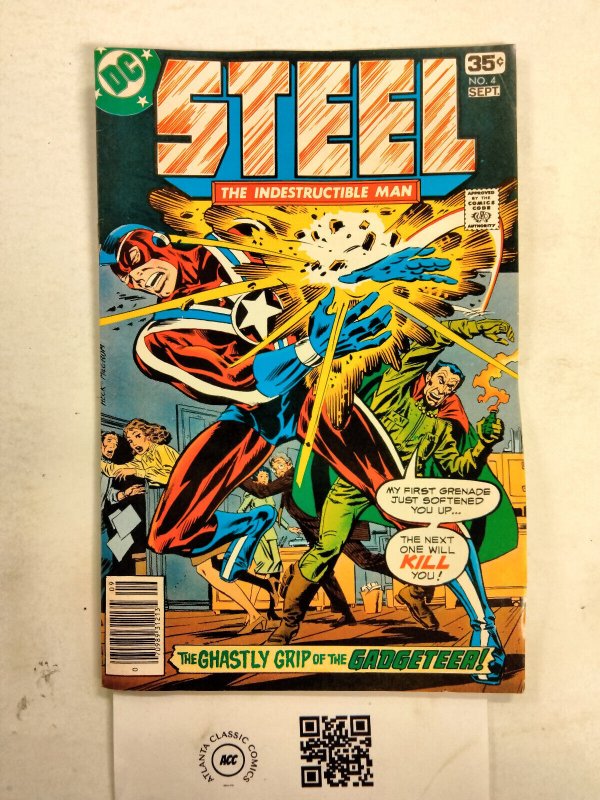 Steel Indestructible Man #4 (DC Comics), raw comic book in VF condition — front cover