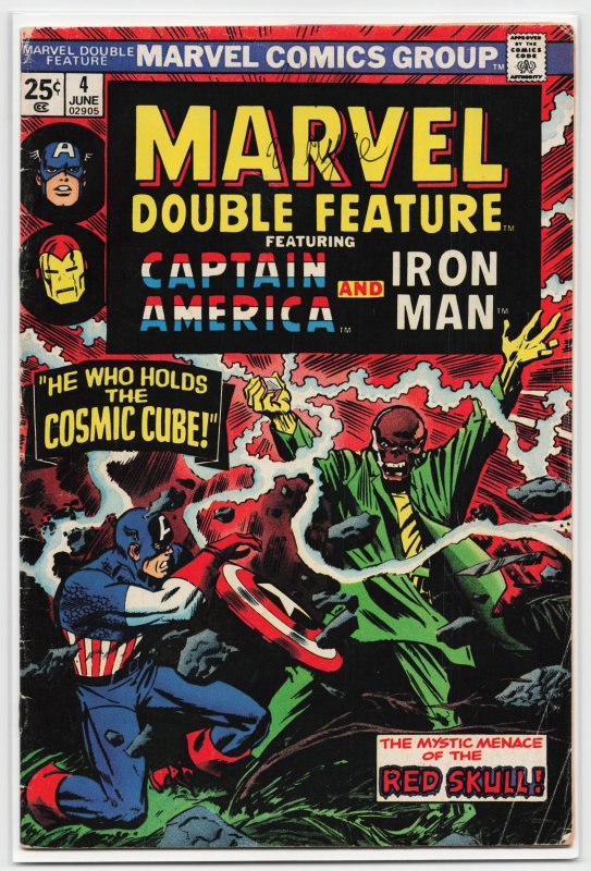 Marvel Double Feature #4 (Marvel Comics, 1974), raw, ungraded comic book — front cover