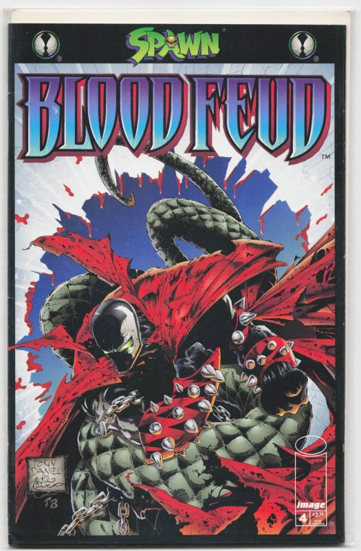 Spawn: Blood Feud #4 (Image Comics, 1995), raw, ungraded comic book — front cover