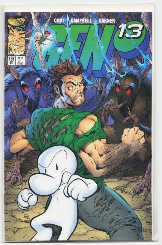 Gen 13 #13B (1996), raw, ungraded comic book — front cover