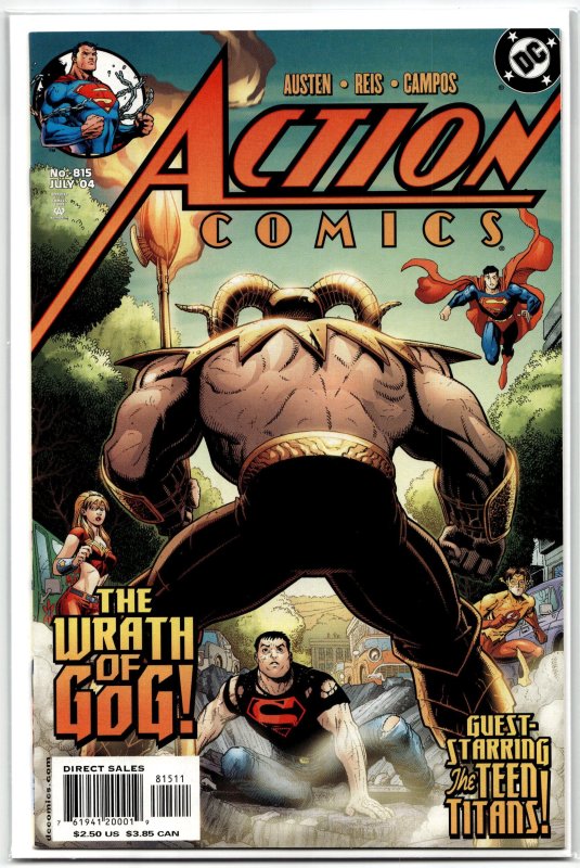 Action Comics #815 (DC Comics, 2004), raw, ungraded comic book — front cover