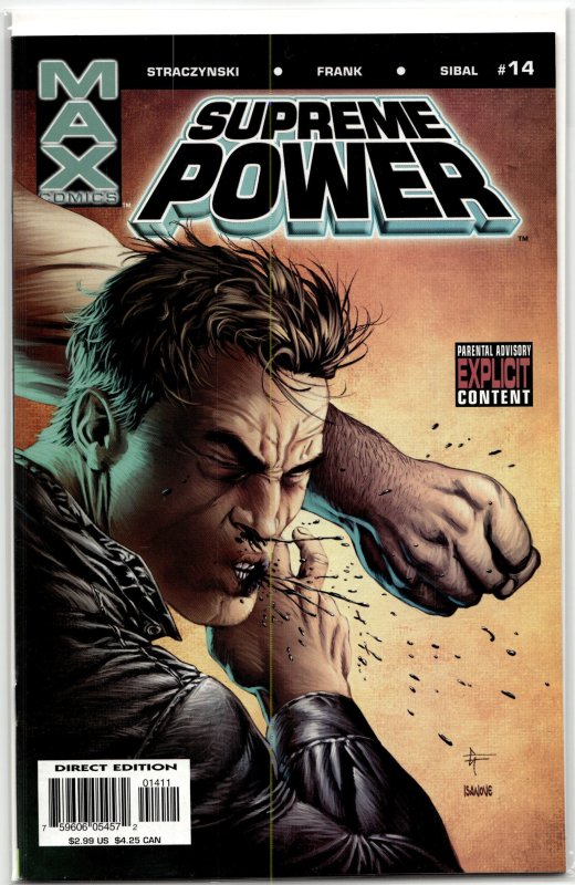 Supreme Power #14 (Marvel Comics, 2005), raw, ungraded comic book — front cover