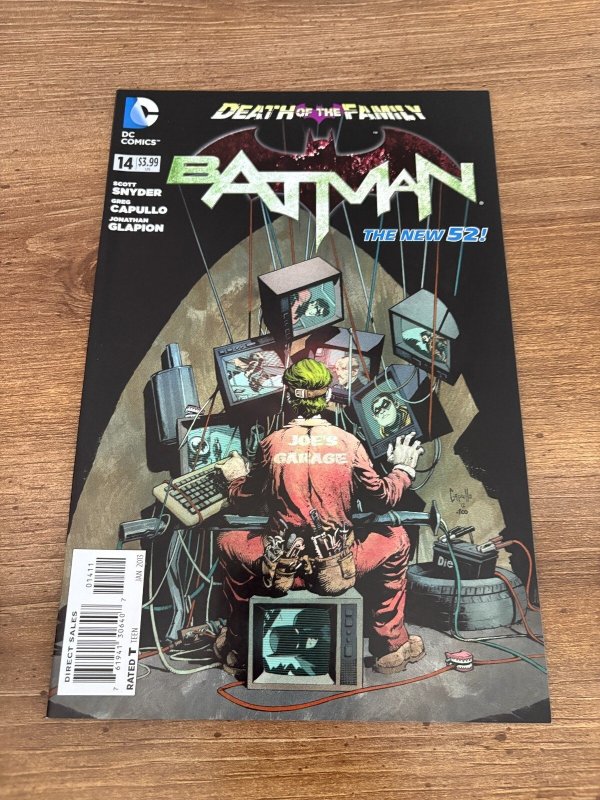 Batman #14 (DC Comics, 2013), raw comic book in NM condition — front cover