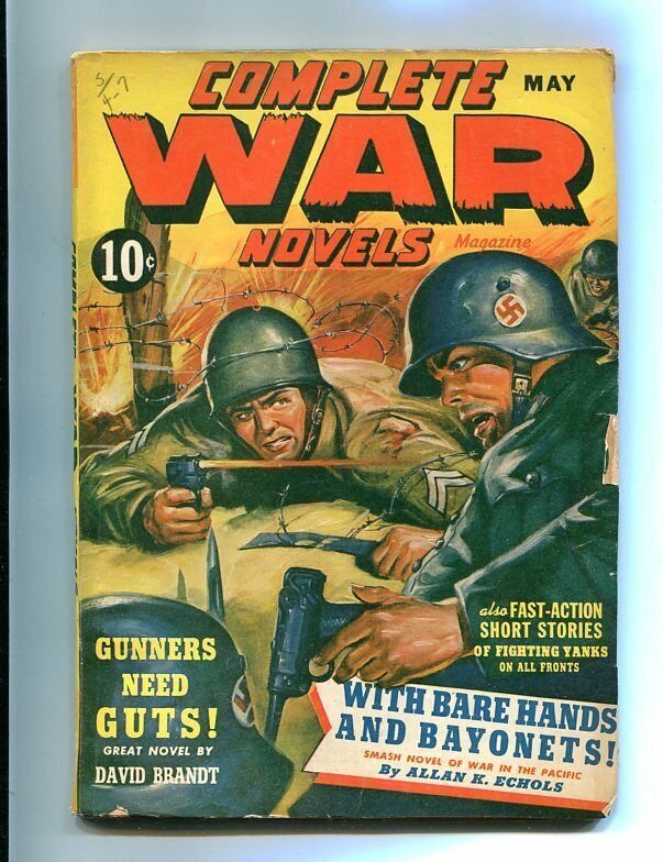Complete War Pulp-May-1943-Nazi/military Fight-Ww II FN, raw comic book in FN condition — front cover
