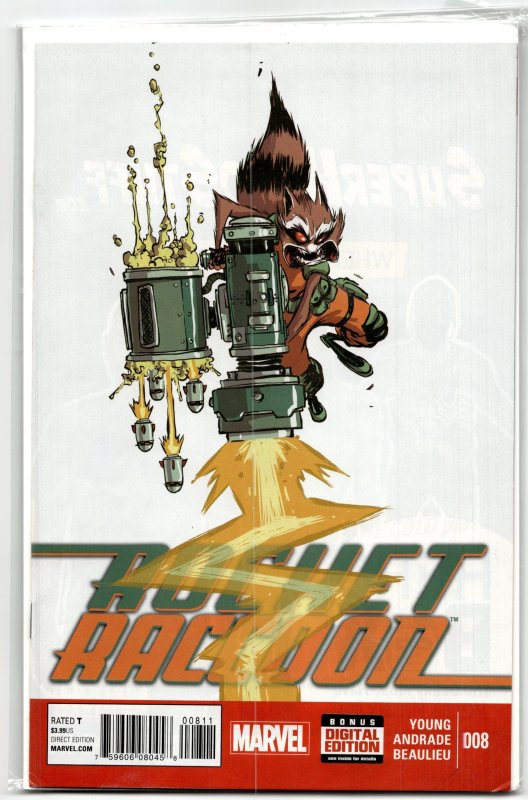 Rocket Raccoon #8 (Marvel Comics, 2015), raw, ungraded comic book — front cover