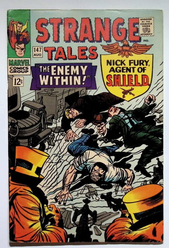 Strange Tales #147 (Marvel Comics, 1966), raw, ungraded comic book — front cover