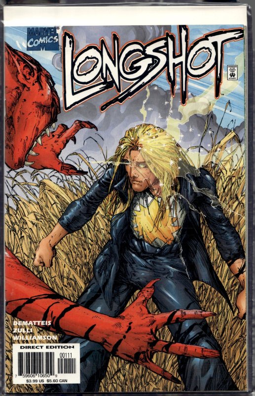Longshot (1998) Longshot (1998), raw, ungraded comic book — front cover