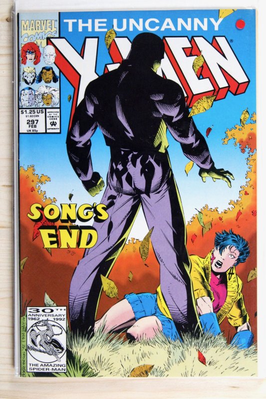 The Uncanny X-Men #297 (Marvel Comics, 1993), raw comic book in VF/NM 9.0 condition — front cover