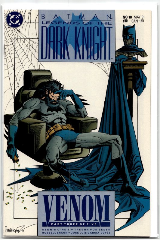 Legends of the Dark Knight #18 (DC Comics, 1991), raw, ungraded comic book — front cover