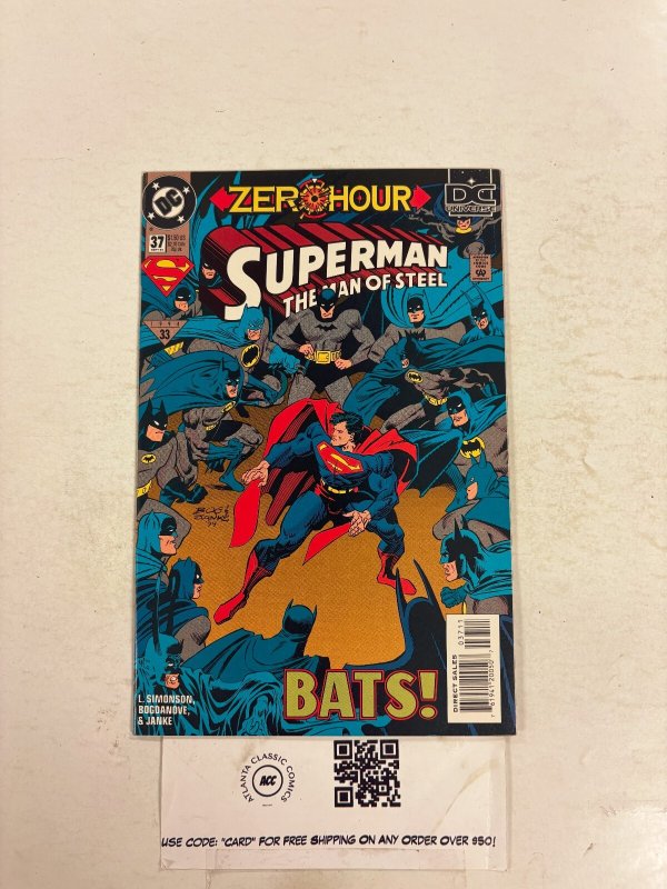 Superman Man of Steel #37 (DC Comics, 1994), raw comic book in NM condition — front cover