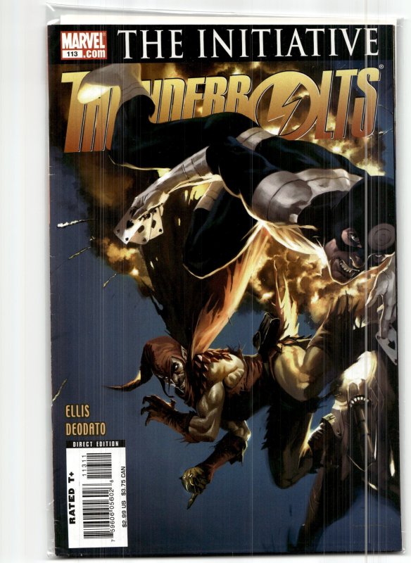 Thunderbolts #113 (Marvel Comics, 2007), raw, ungraded comic book — front cover