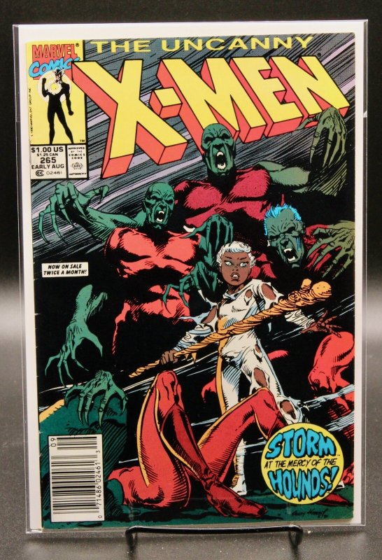 The Uncanny X-Men #265 (Marvel Comics, 1990), raw, ungraded comic book — front cover