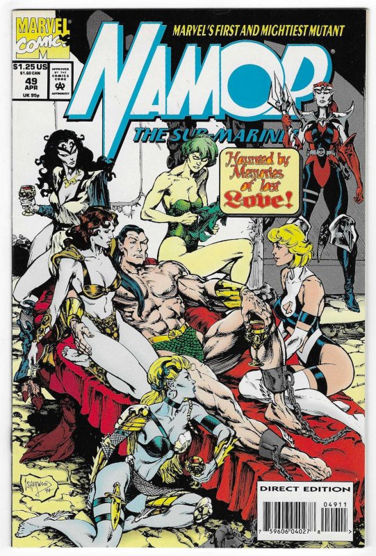 Namor, the Sub-Mariner #49 (Marvel Comics, 1994), raw, ungraded comic book — front cover