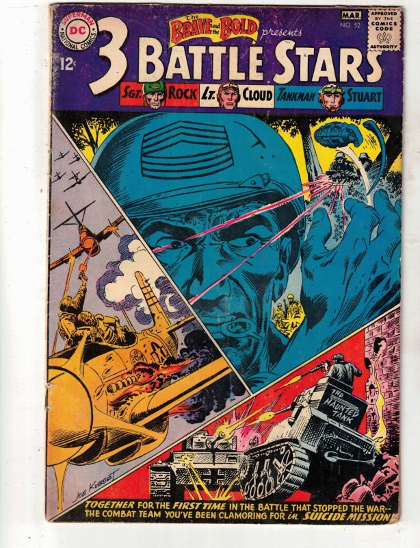 The Brave and the Bold #52 (DC Comics, 1964), raw comic book in VG condition — front cover